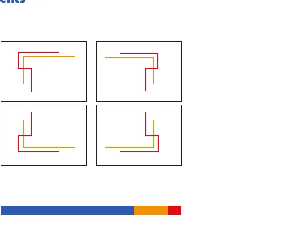 Corner graphic elements and the ROM colour bar