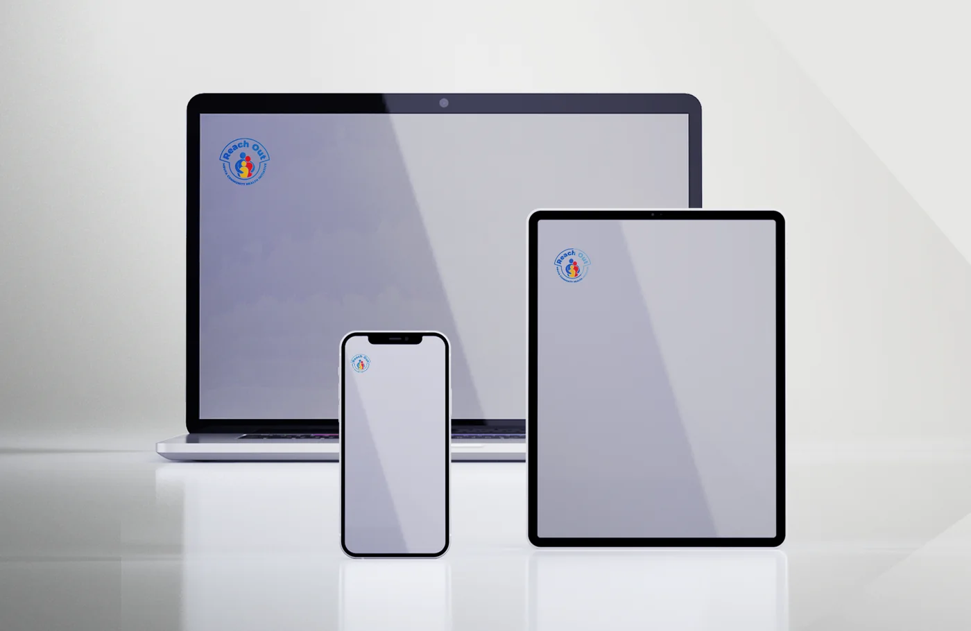Web and mobile, branded with the Reach Out Mbuya identity