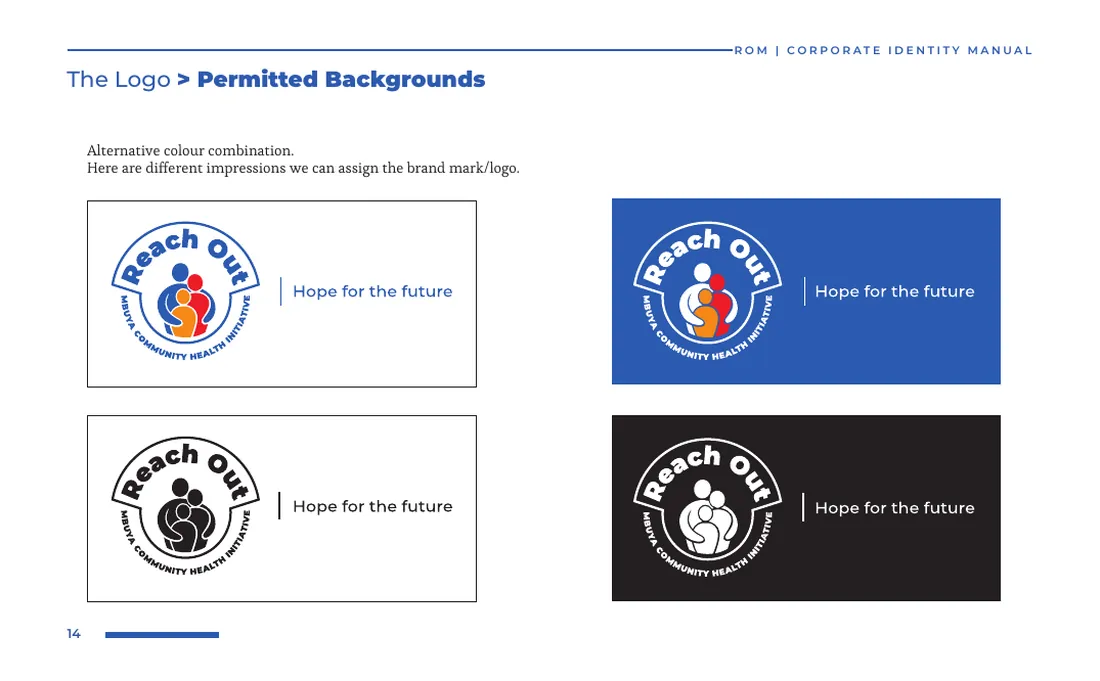 Brand manual: Permitted backgrounds