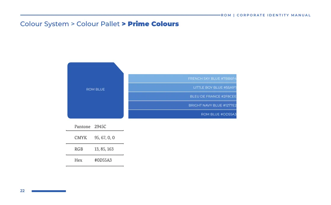 Brand manual: Prime colours