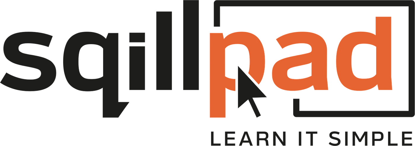The Sqillpad logo with the line Learn it simple