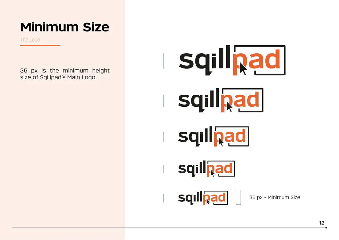 Brand manual: Minimum size