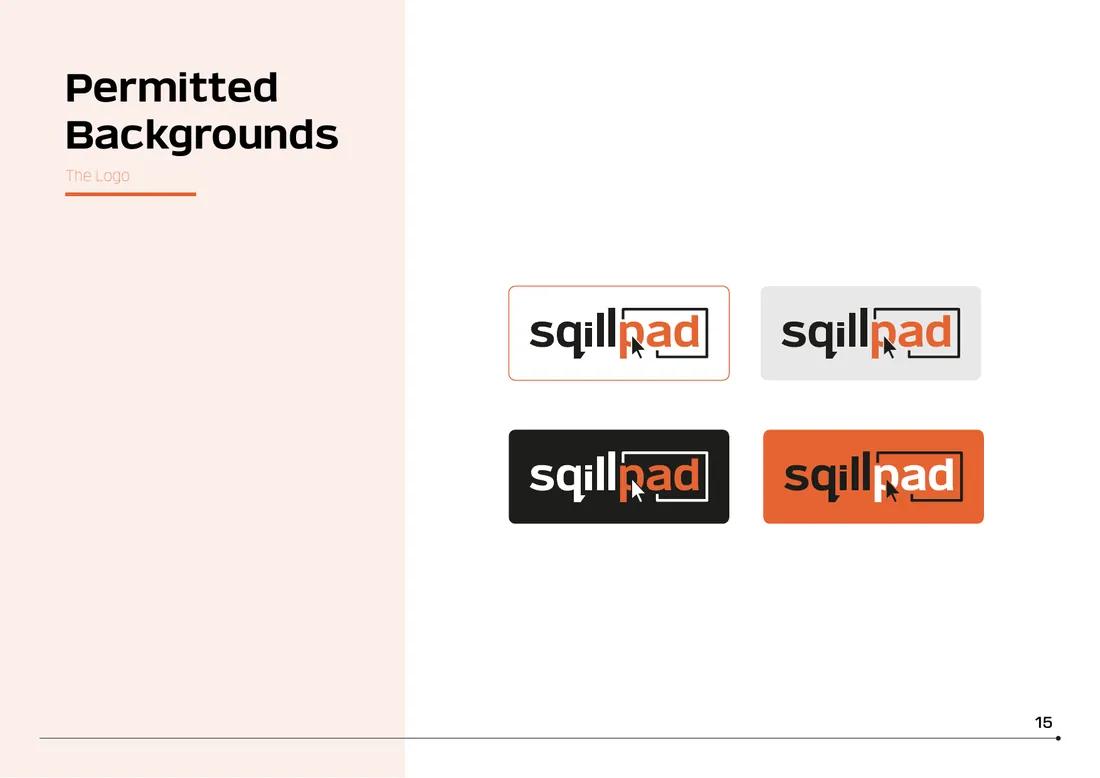 Brand manual: Permitted backgrounds