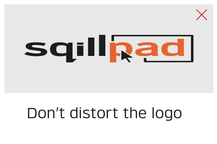 Incorrect logo usage: distorted