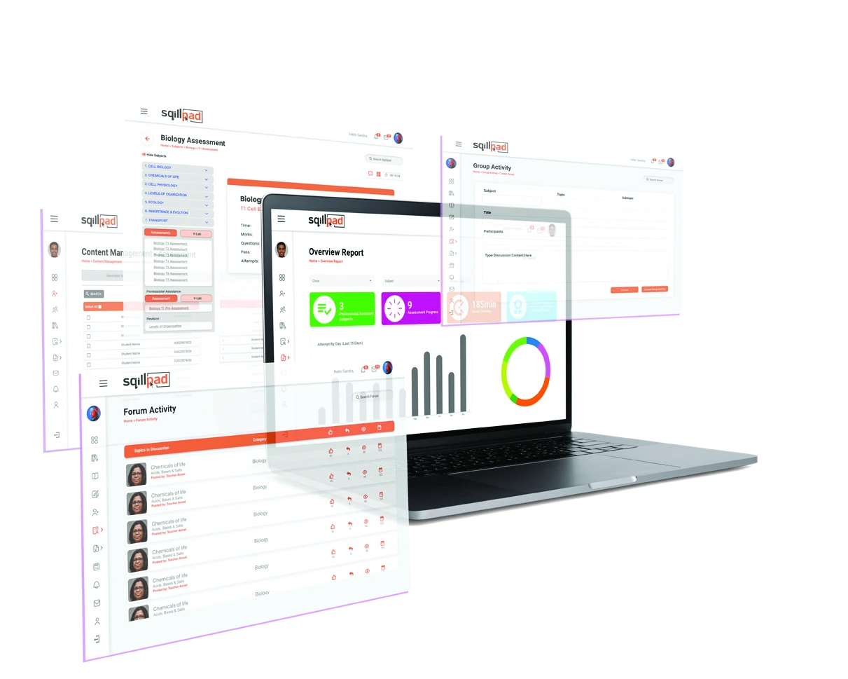 Digital & Web — Interface and dashboard presentation from our digital capabilities.