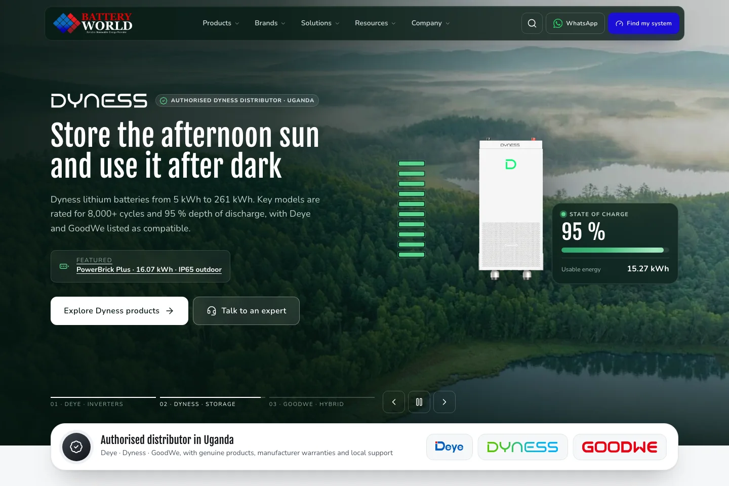 Battery World website
