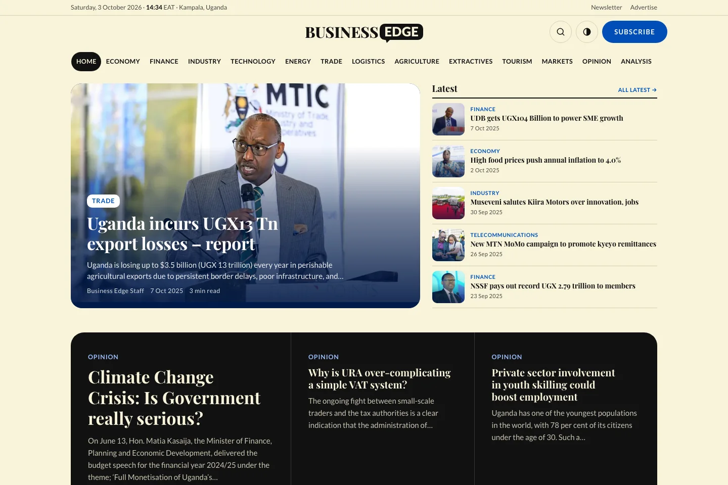 Business Edge website