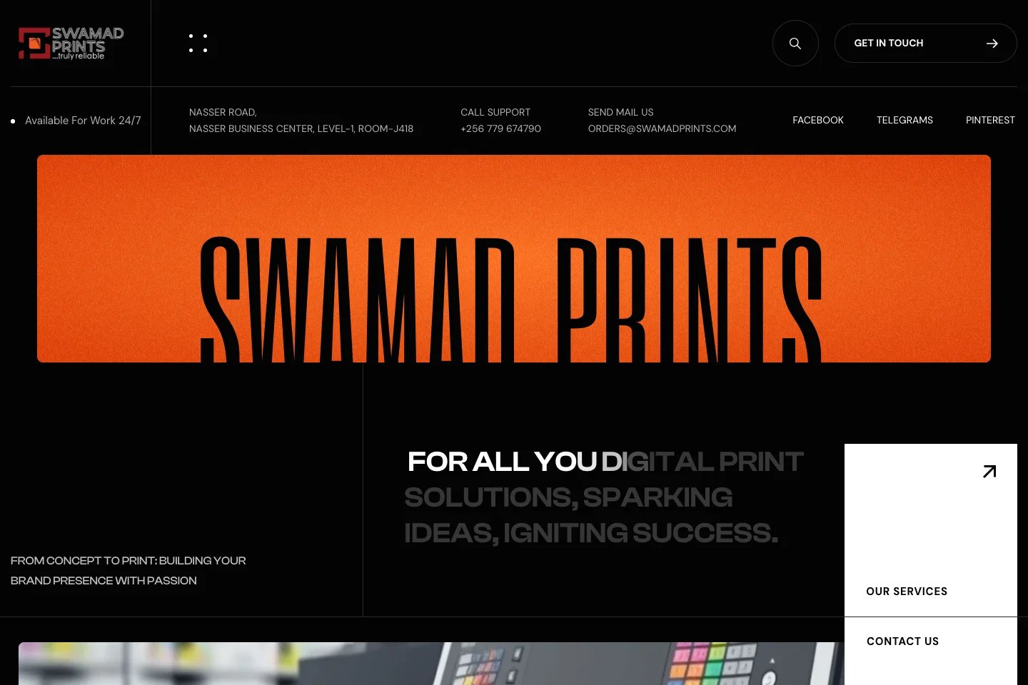 Swamad Prints website